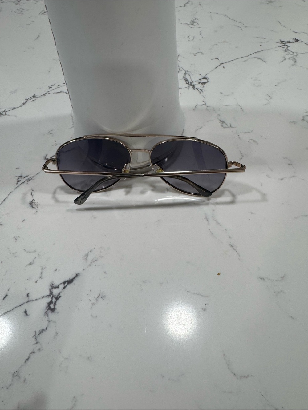 Men's Aviator Sunglasses - Gold Frame with Gray Lenses